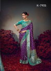 Keshva Silk By Kira Pure Satin Fabric Designer Embroidered Saree